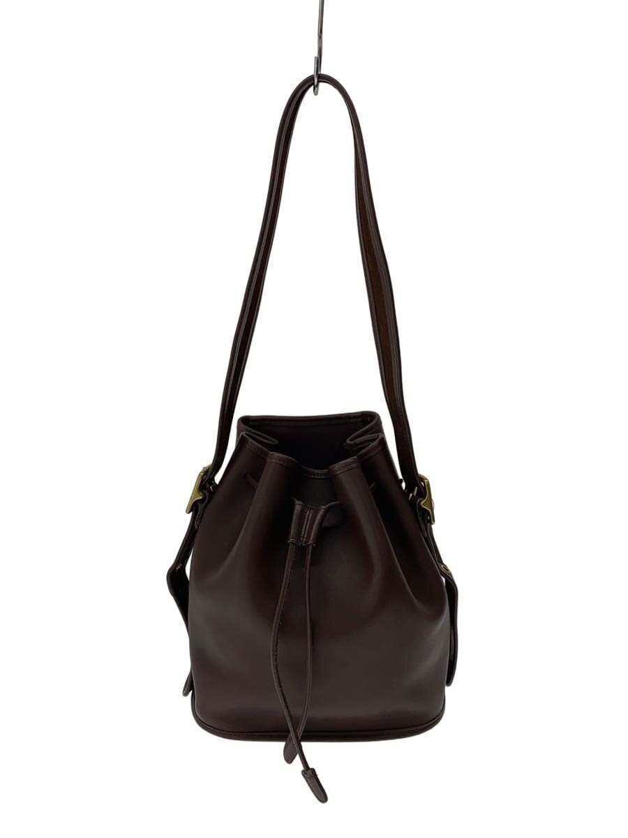 COACH / ショルダーバッグ/レザー/BRW/9952