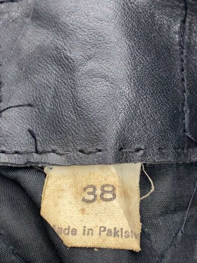 商品画像：レザージャケット・ブルゾン/38/レザー/BLK/80s-90s/パキスタン製/ダブルライダース 3