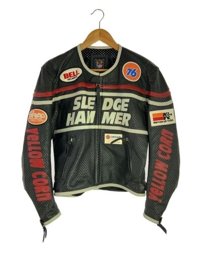 商品画像：ジャケット/M/レザー/BLK/総柄 1