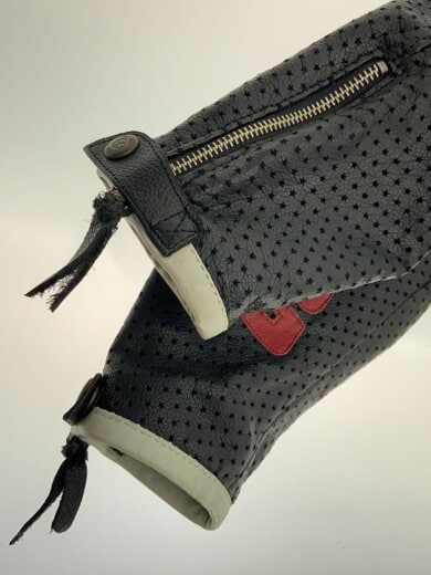 商品画像：ジャケット/M/レザー/BLK/総柄 6