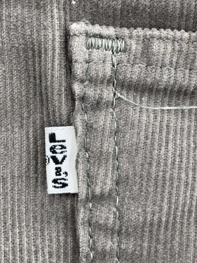 商品画像：白タブ/コーデュロイ/42TALON/ボタン裏536/ボトム/32/コットン/GRY/505 1555 8