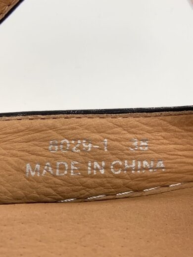 商品画像：レザー Tストラップ オーオウントゥ/サンダル/38/BLK/8029 5