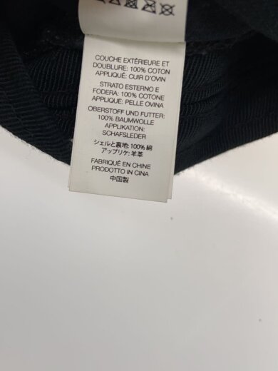 商品画像：leather applique 6-panel/キャップ/コットン/BLK/総柄/メンズ// 6