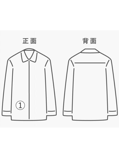 商品画像：長袖シャツ/L/コットン/BLU/NT3104N 7