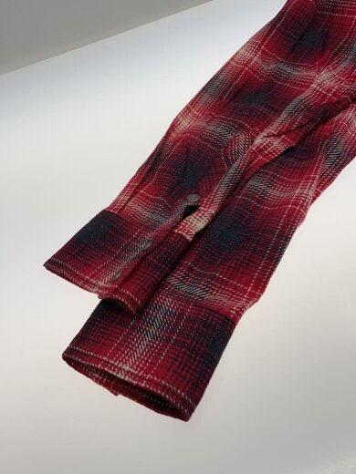 商品画像：長袖シャツ/S/コットン/RED/チェック/FW17-LS001B// 5