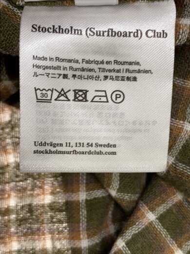 商品画像：CLUB OVERSHIRT/長袖シャツ/S/コットン/GRN/チェック/U4000245// 3