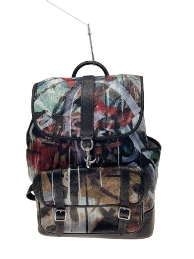 商品画像：×MINT + SERF/Carriage Backpack/リュック/レザー/BLK/総柄/cd676// 1