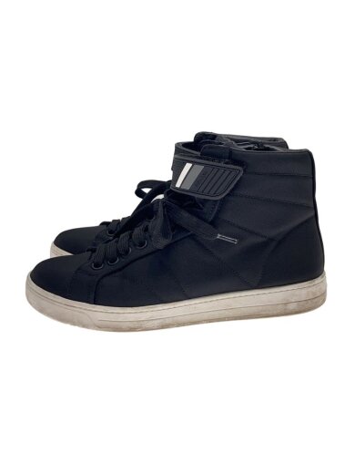 商品画像：ハイカットスニーカー/UK6.5/BLK/キャンバス/4T3178/サイドジップ// 1