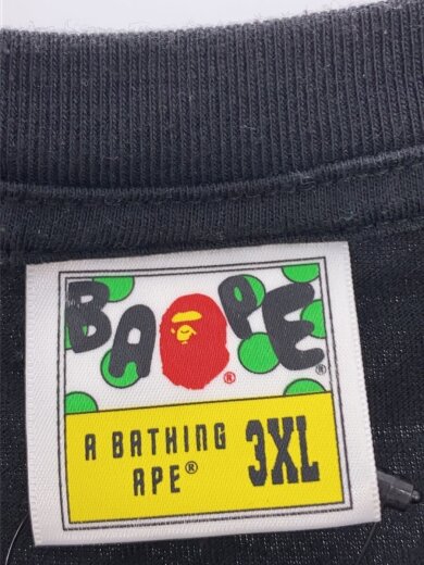 商品画像：Tシャツ/3L/コットン/ブラック 3