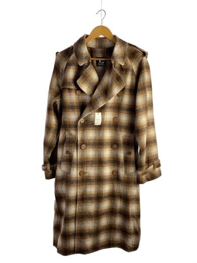 商品画像：entspannen/トレンチコート/FREE/ポリエステル/BEG/チェック 1