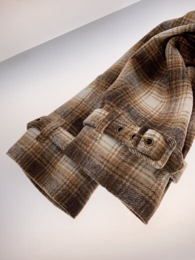 商品画像：entspannen/トレンチコート/FREE/ポリエステル/BEG/チェック 5