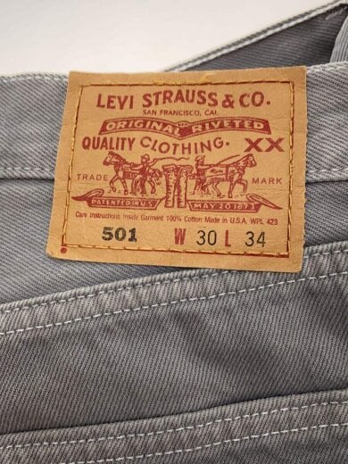 商品画像：90S/USA製/501デニムパンツオリジナルストレート/30/コットン/グレー// 4