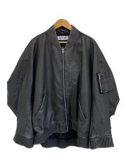 BIG PU MA-1/中綿ブルゾン/FREE/ポリエステル/グレー/24A-BSL306-WL