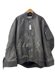 BIG PU MA-1/中綿ブルゾン/FREE/ポリエステル/グレー/24A-BSL306-WL