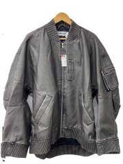 BIG PU MA-1/中綿ブルゾン/FREE/ポリエステル/グレー/24A-BSL306-WL