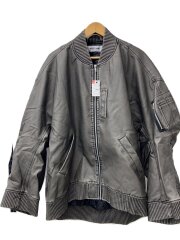 BIG PU MA-1/中綿ブルゾン/FREE/ポリエステル/グレー/24A-BSL306-WL