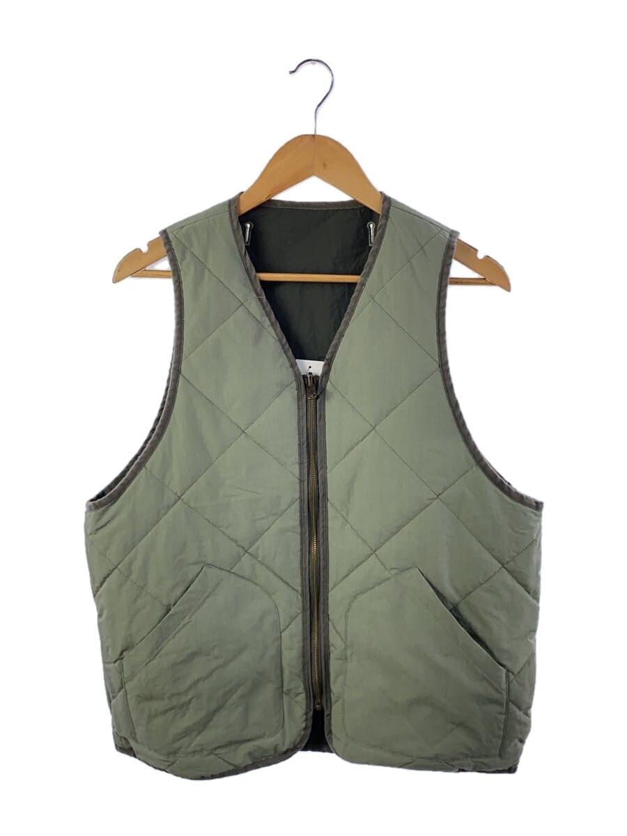 Name. / REVERSIBLE 6x6VEST/キルティングベスト/1/コットン/カーキ/NMVE-001//