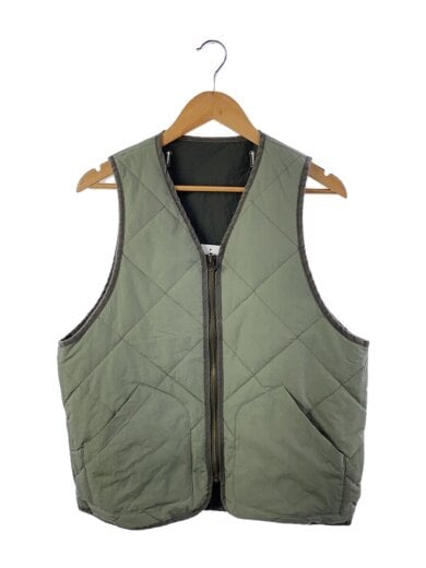 商品画像：REVERSIBLE 6x6VEST/キルティングベスト/1/コットン/カーキ/NMVE-001// 1