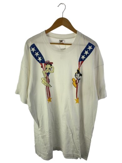 商品画像：90s/Tシャツ/XXXL/ホワイト/コピーライト1994年/袖裾シングル/ベティ/ビッグサイズ 1