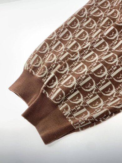 商品画像：ニット・セーター(厚手)/L/ウール/BRW/総柄 5