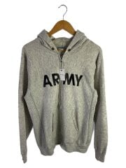 90s/ジップパーカー/L/コットン/グレー/USA製/ARMY