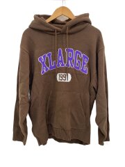 ニットパーカー/L/アクリル/BRW