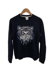 18AW/KENZO TIGER SWEATSHIRTS/スウェット/S/コットン/ブラック/F855SW0014X1
