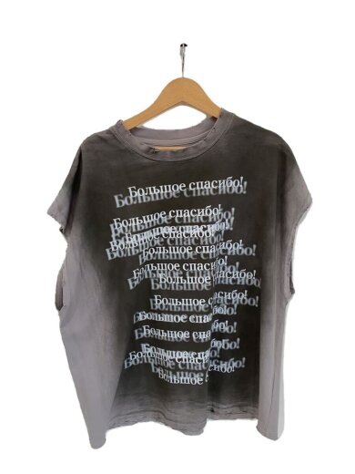 画像：DANKE SCHONタンクトップ/M/コットン/GRY/24S-CSN050-DS1