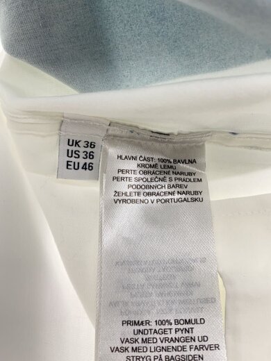 商品画像：trompe l’oeil-print cotton shirt/半袖シャツ/46/コットン/だまし絵 4