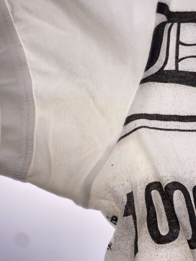 商品画像：ニュースペーパー柄Tシャツ/46/コットン/ホワイト/総柄 7