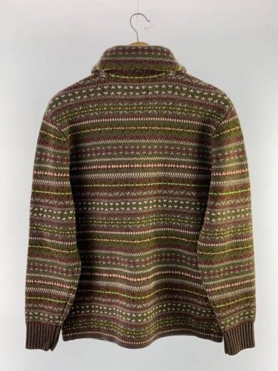 商品画像：MT.ROBSON/ZIPPER FAIR ISLE WOOL CARDIGAN/ショールカラーカーディガン/L// 2