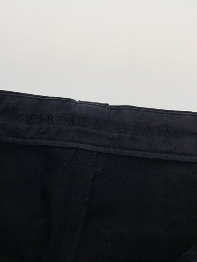 商品画像：CARPENTER DOUBLE KNEE/セメタリークロスパッチストレートパンツ/30/コットン/ブラック 4