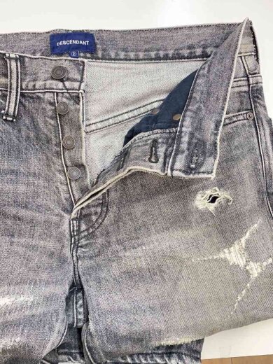 商品画像：ストレートパンツ/2/コットン/BLK 3