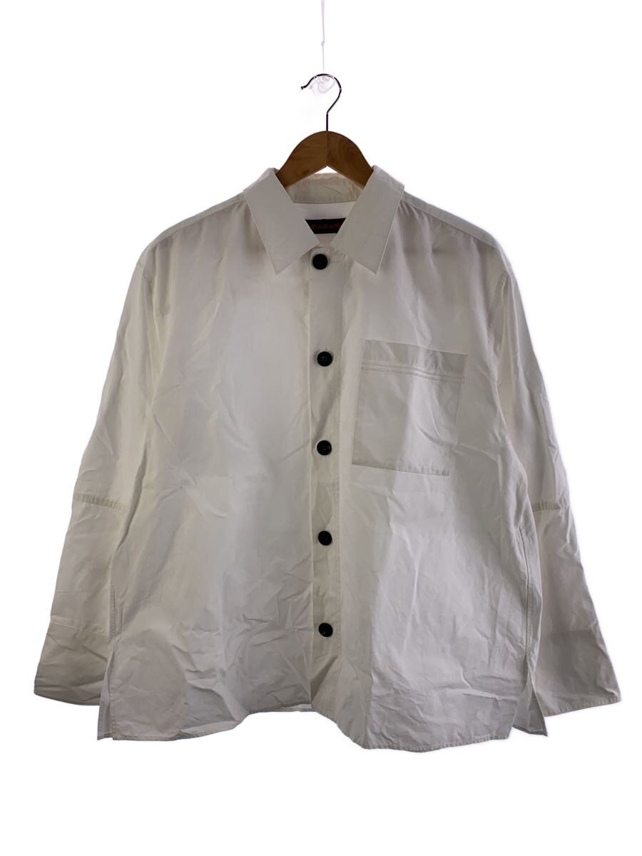 CABaN / 24SS/コットンウェザーシャツ長袖シャツ/M/コットン/ホワイト/59-01-41-01001