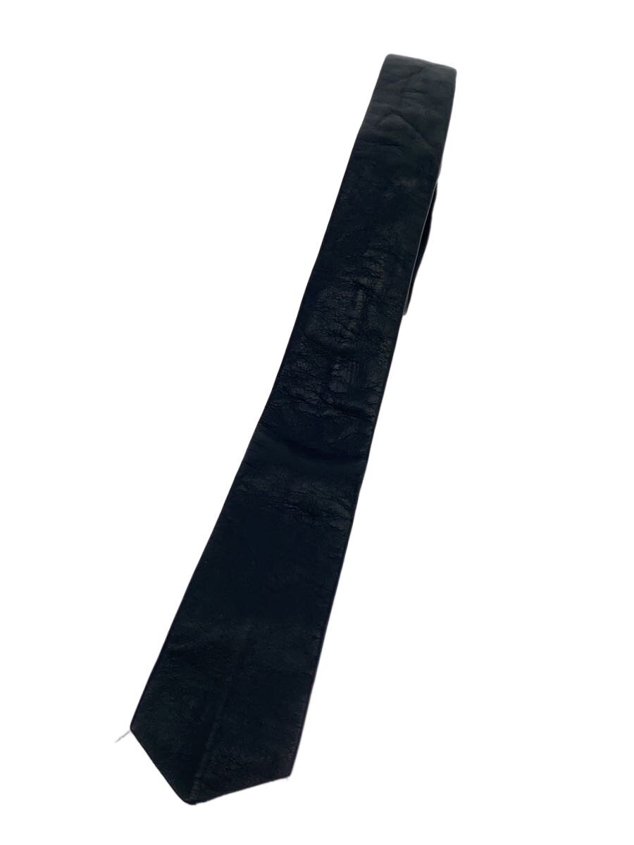 agnes b. homme / CU01 CRAVATE/ネクタイ/羊革/ブラック/メンズ