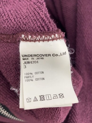 商品画像：Sweat Blouson/スウェットブルゾン・ジャケット/3/コットン/ボルドー/JUW4201 4