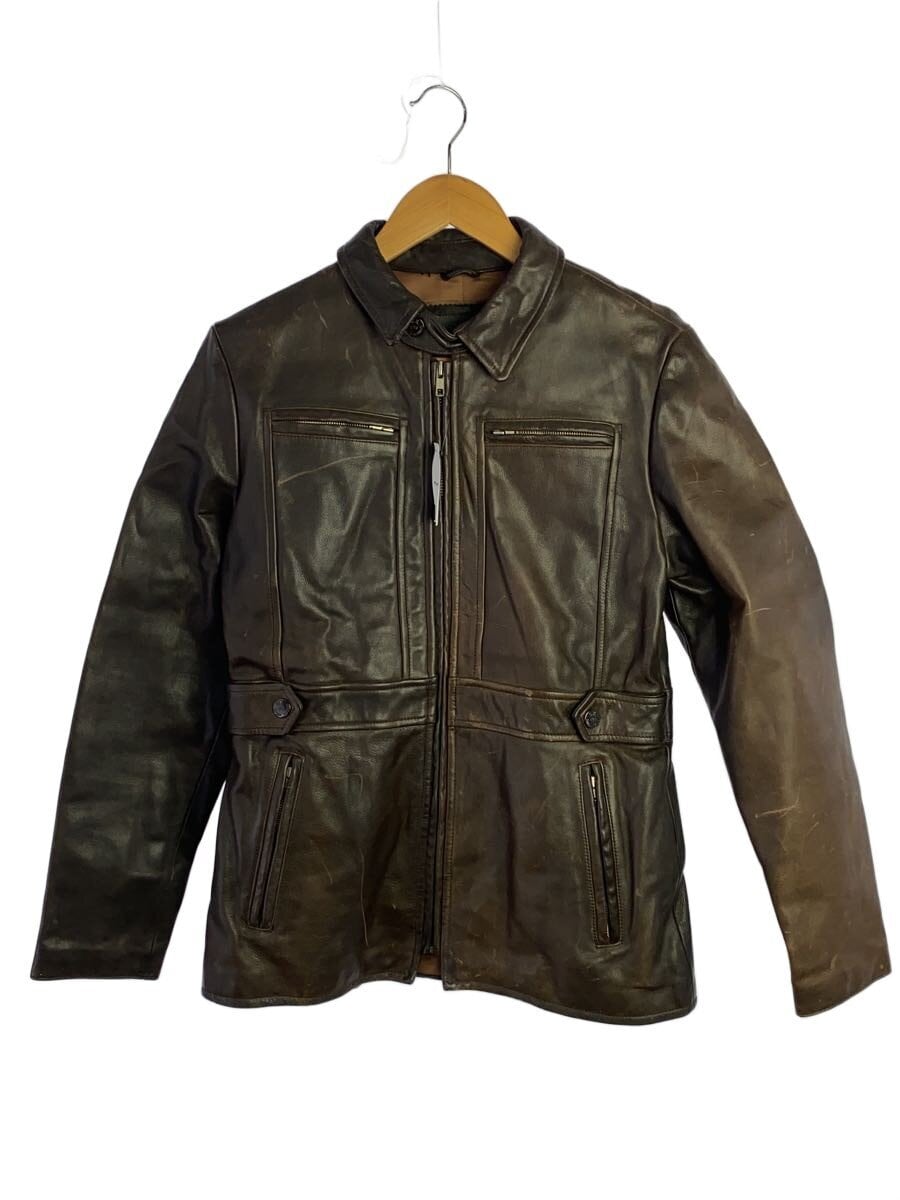 BANANA REPUBLIC / レザージャケット・ブルゾン/S/レザー/ブラウン