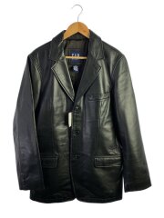 OLD GAP/00s/3Bレザーテーラードジャケット・コート/M/牛革/ブラック/000903452