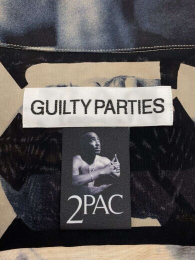 商品画像：23AW/×2PAC/長袖シャツ/S/レーヨン/ベージュ×ブラック/総柄 3