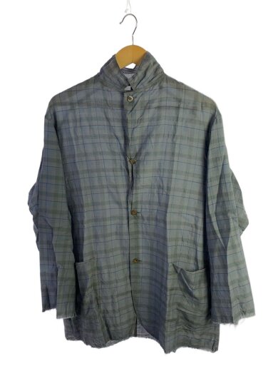 商品画像：H wool/折って折ってシャツJKT/ジャケット/3/ウール/GRY/チェック/MTK4103-0008// 1