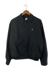 ジャケット/M/ポリエステル/ブラック/チンスト付き/裏地チェック