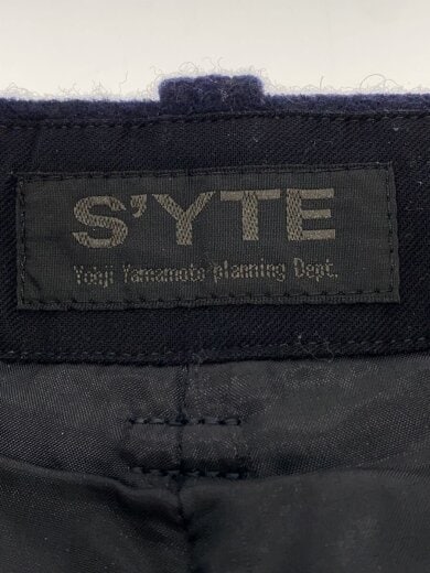 商品画像：22AW/WOOL BEAVER HEM BELT MILITARY PANTS/3/ウール/ネイビー 4