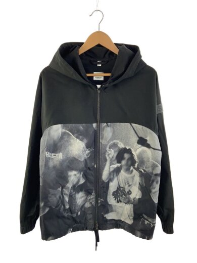 商品画像：20SS/Rave Print Nylon Hooded/ジャケット/S/ポリエステル/BLK/総柄 1