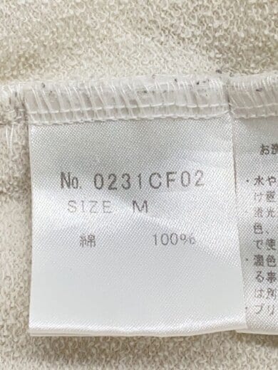 商品画像：ジップパーカー/M/コットン/ホワイト/総柄/0231CF02 4