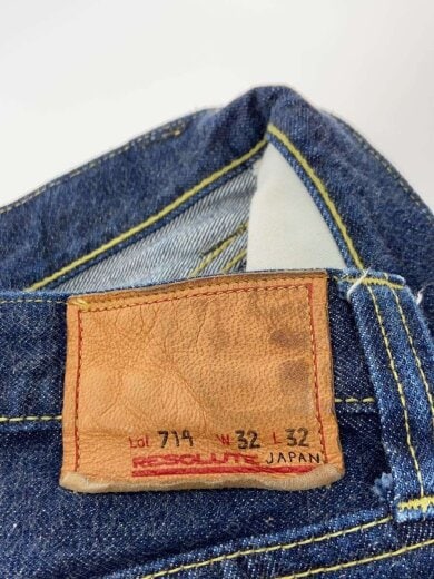 商品画像：大戦モデル/ボトム/32/デニム/インディゴ/714/ボタンフライ/黄耳/月桂樹ボタン 4