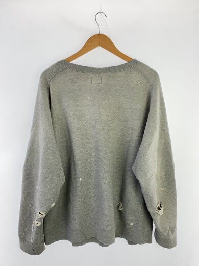 商品画像：DECONSTRUCTED SWEATSHIRT/ダメージ加工スウェット/XL/コットン/グレー/RW336 2