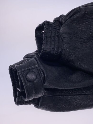 商品画像：25AW/BOMBER JACKET/CU/レザージャケット・ブルゾン/1/山羊革/ブラック 5