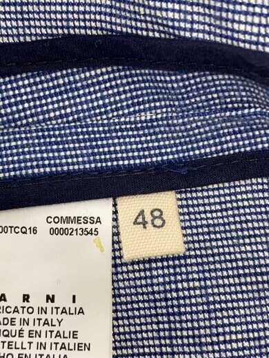 商品画像：1Bテーラードジャケット/48/コットン/インディゴ/センターベント/イタリア製 4