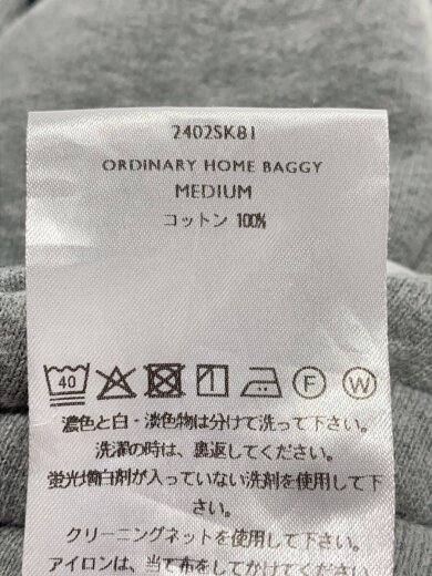 商品画像：24AW/ORDINARY HOME BAGGY/ボトム/M/コットン/グレー/2402SK8I/裾汚れ有 5