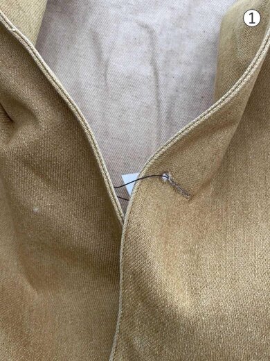 商品画像：段返り3Bジャケット/2/コットン/キャメル/J14-22206/サイドベンツ/ボタン欠品有 6